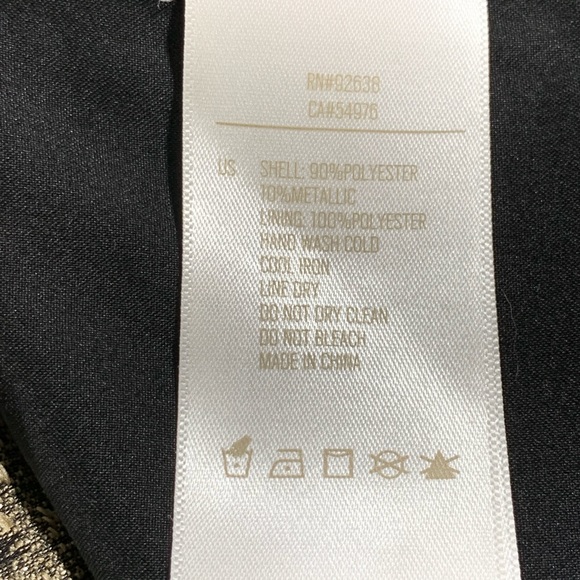 Fossil Sleeveless Gold Cocktail Dress - Picture 7 of 7